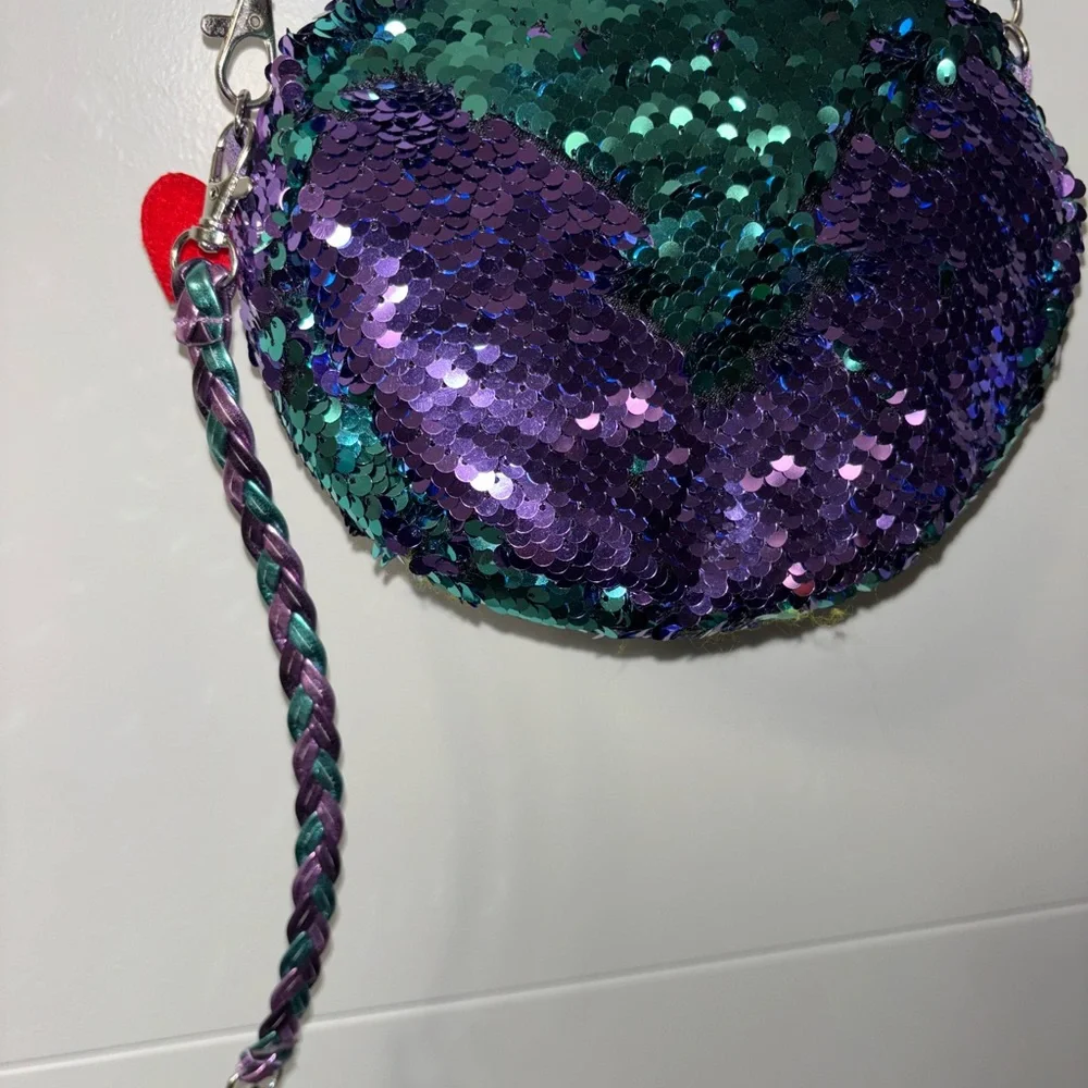 Ty Purple and Teal Sequin Owl Bag